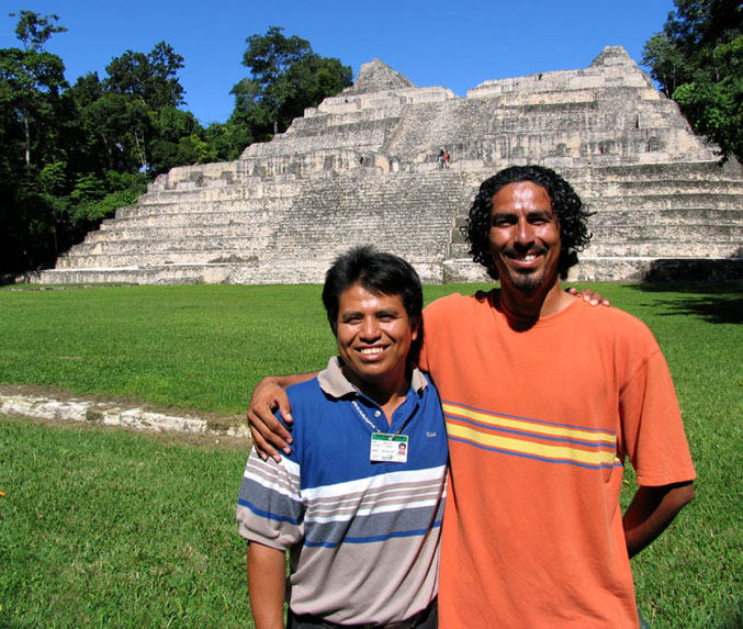 Caracol Ruins in the Belize back country, tour guides Hector Bol  &  Jorge de Leon.