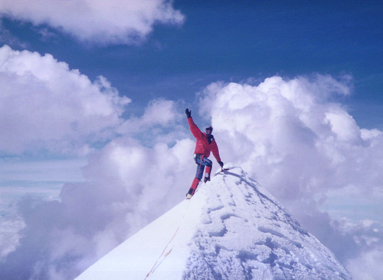 Andes Mountains, Andes mountaineering, Andes alpinism, Andes climbing, Bolivian Andes, Cordillera Real, 1989 Real Time Expedition, John Hessburg, Peter Delmissier, Eddie Boulton, Bolivia climbing