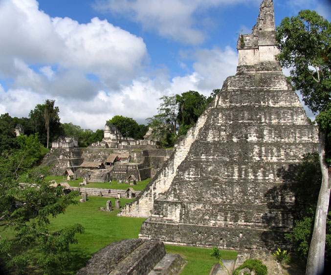 Tikal Ruins, Central Plaza, Belize Interior eco-tours with Windy Hill Resort, San Ignacio.